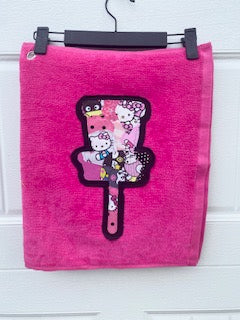 Disc golf towel-Applique-Basket-HKitty