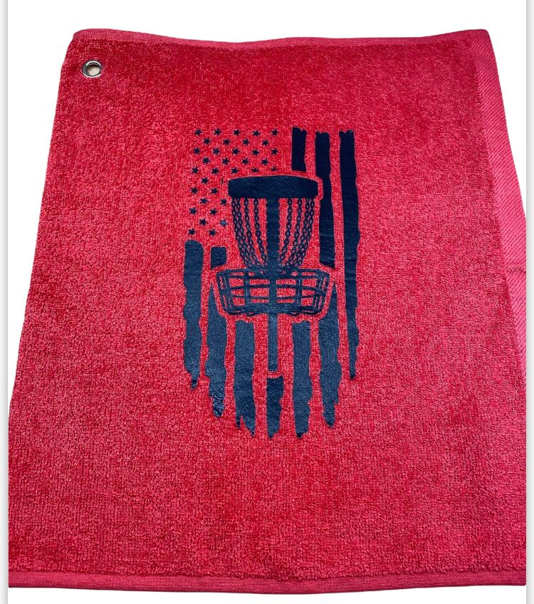 Disc golf towel-American flag